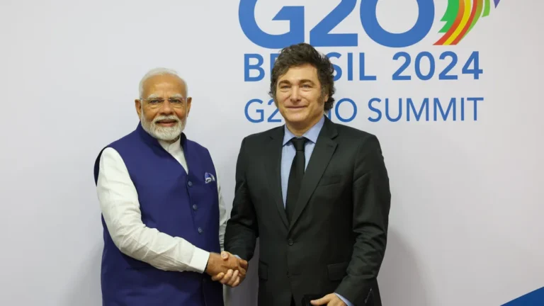 Javier Milei mantendrá una nueva reunión bilateral con el primer ministro de la India, Narendra Modi