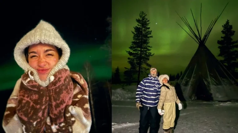 María Becerra disfrutó de una Navidad muy especial en Finlandia